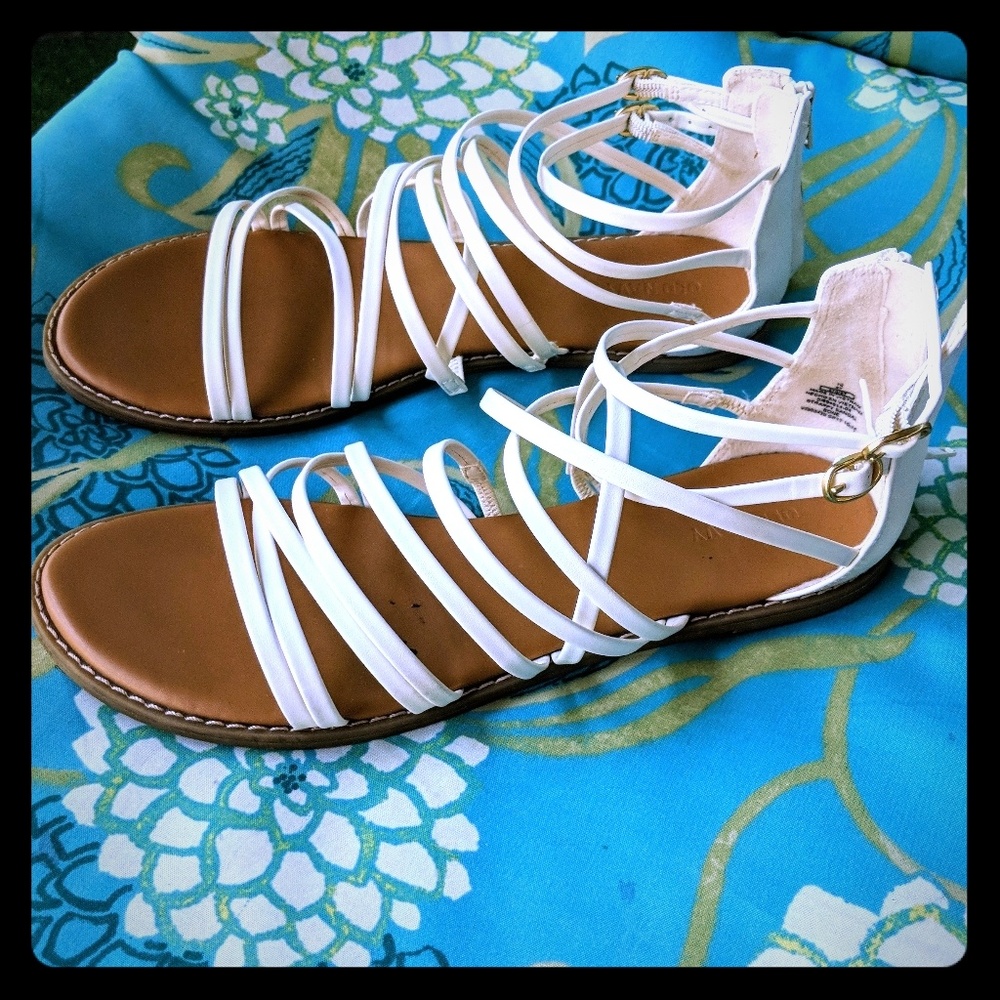 Size 10 Old Navy strappy sandals...worn once